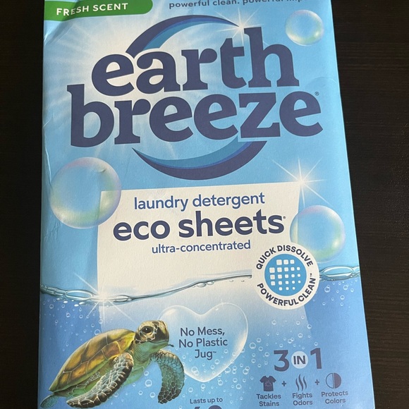 Fresh Scent Laundry Detergent Eco Sheets 3 in 1 60 loads - Picture 1 of 4